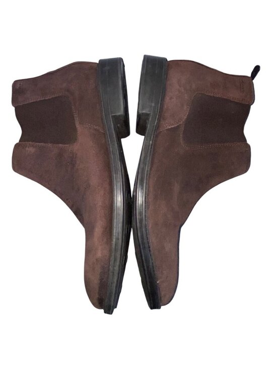 Clarks Brown Suede Chelsea Boots Size Men’s 10 Elastic Side Panels & Pull Tabs main image 3